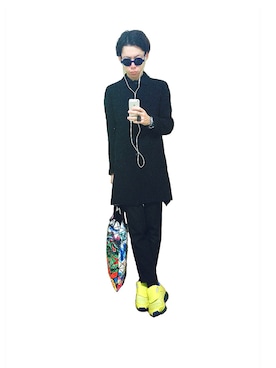 「JIL SANDER（ジルサンダー）のアイテム（ステンカラーコート）」を使った、🐶さん（メンズ・170cm）の秋コーディネート