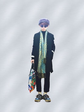 「JIL SANDER（ジルサンダー）のアイテム（ステンカラーコート）」を使った、🐶さん（メンズ・170cm）の秋コーディネート