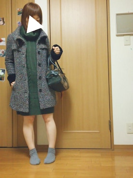 「ARROW（アロー）のアイテム（その他アウター）」を使った、asnaさん（レディース・154cm）の冬コーディネート