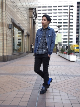 「VANQUISH」｜「アイテム（ブーツ）」を使った、SHUNさん（メンズ・168cm）の秋コーディネート