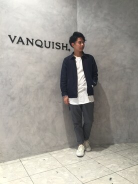 「VANQUISH」｜「アイテム（その他アウター）」を使った、SHUNさん（メンズ・168cm）の夏コーディネート