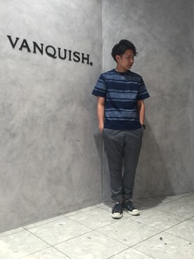 「DENIM BY VANQUISH & FRAGMENT（デニムバイヴァンキッシュフラグメント）のアイテム」を使った、SHUNさん（メンズ・168cm）の夏コーディネート