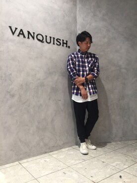 「DENIM BY VANQUISH & FRAGMENT（デニムバイヴァンキッシュフラグメント）のアイテム」を使った、SHUNさん（メンズ・168cm）の夏コーディネート