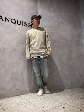 「VANQUISH」｜「アイテム（スウェット）」を使った、SHUNさん（メンズ・169cm）の秋コーディネート