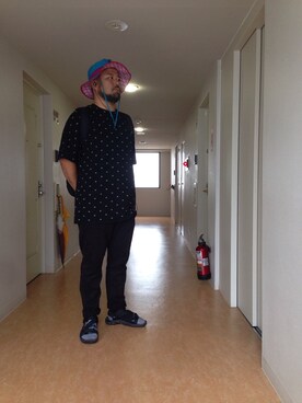 「IN4MATION（インフォメーション）のアイテム」を使った、ak112611さん（メンズ・173cm）の夏コーディネート