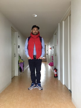 「LRG（エルアールジー）のアイテム（帽子）」を使った、ak112611さん（メンズ・172cm）の秋コーディネート