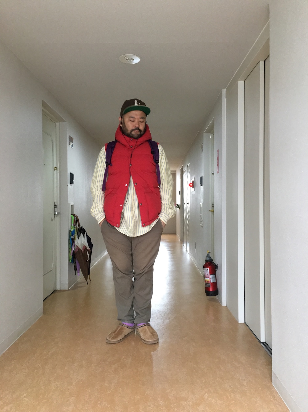 THE NORTH FACEのパンツを使った「ムートンブーツ」の人気ファッション