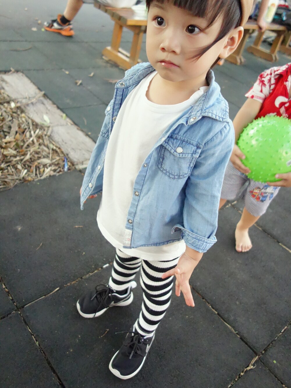 「girl、2歲」｜「Koreaのアイテム（パンツ、その他）」を使った、Masha.TWさん（キッズ・90cm）の夏コーディネートの1枚目の写真