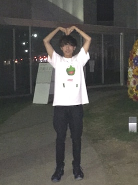 「THE TEST（ザ テスト）のアイテム（パンツ）」を使った、よしこさん（メンズ・170cm）の夏コーディネート