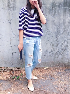 「united arrows」｜「アイテム（財布/小物）」を使った、Annさん（レディース・162cm）の秋コーディネート