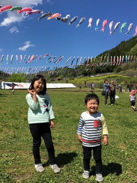 Asami Hinataさん（キッズ・110cm）の春コーディネート