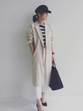 「マリン」｜C A N A G Eさん（レディース・160cm）の春コーディネート