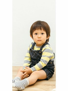 「アイテム（ママ＆ベビー）」を使った、KAZUさん（キッズ・81cm）の冬コーディネート