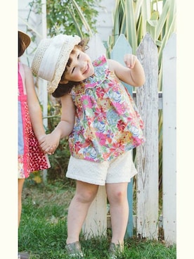 「アイテム（ワンピース/ドレス）」を使った、KAZUさん（キッズ・95cm）の夏コーディネート