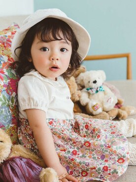 「アイテム（ワンピース/ドレス）」を使った、KAZUさん（キッズ・81cm）の春コーディネート