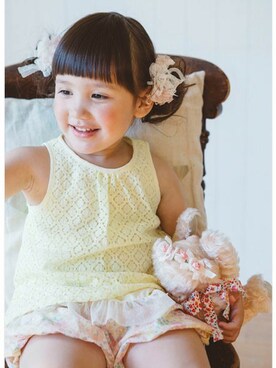 「アイテム（ワンピース/ドレス）」を使った、KAZUさん（キッズ・95cm）の夏コーディネート