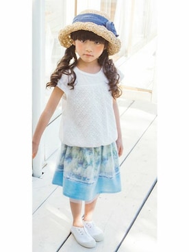 「sense of wonder（センスオブワンダー）のアイテム（トップス）」を使った、KAZUさん（キッズ・106cm）の夏コーディネート