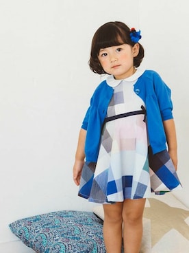 「アイテム（カーディガン/ボレロ）」を使った、KAZUさん（キッズ・91cm）の夏コーディネート