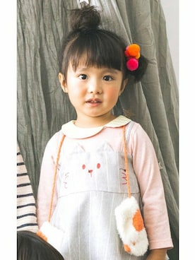 「アイテム（ファッション雑貨）」を使った、KAZUさん（キッズ・93cm）の秋コーディネート