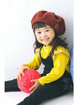 「アイテム（オールインワン・サロペット）」を使った、KAZUさん（キッズ・88cm）の秋コーディネート