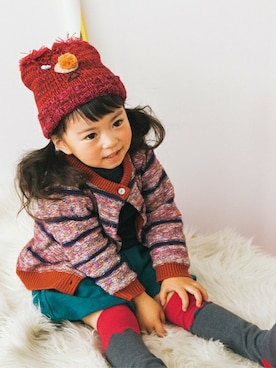 「アイテム（ソックス/靴下）」を使った、KAZUさん（キッズ・88cm）の冬コーディネート