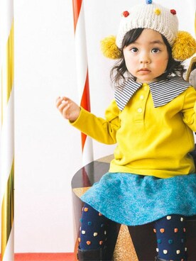 「アイテム（レッグウェア）」を使った、KAZUさん（キッズ・87cm）の冬コーディネート