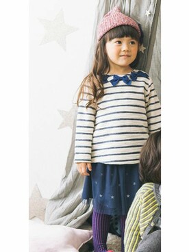 「アイテム（タイツ/ストッキング）」を使った、KAZUさん（キッズ・90cm）の秋コーディネート