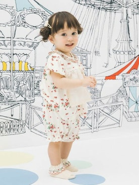 「アイテム（Tシャツ/カットソー）」を使った、KAZUさん（レディース・80cm）の春コーディネート