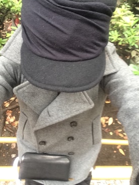 「Pコート」｜「アイテム（財布/小物）」を使った、Okuya Yukiさん（メンズ・178cm）の秋コーディネート