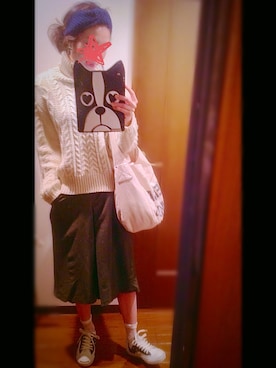 「COCOON（コクーン）のアイテム」を使った、ayaさん（レディース・166cm）の冬コーディネート
