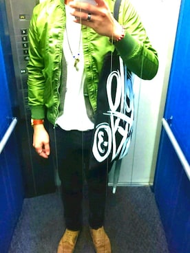 「Y-3（ワイスリー）のアイテム（その他）」を使った、ヤッピーさん（メンズ・181cm）の春コーディネート