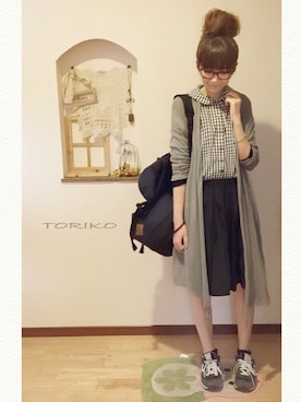 「アイテム（ファッション雑貨）」を使った、にくの とりこさん（レディース・153cm・30代）の春コーディネート