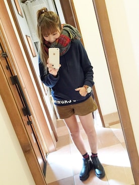 「アイテム（ファッション雑貨）」を使った、にくの とりこさん（レディース・153cm・30代）の秋コーディネート