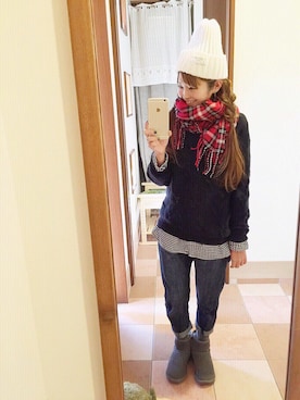 「アイテム（ファッション雑貨）」を使った、にくの とりこさん（レディース・153cm・30代）の秋コーディネート