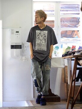 「ZORLAC」｜ビックボさん（メンズ・168cm）の夏コーディネート