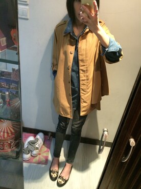 「PRIMARK（プライマーク）のアイテム（その他シューズ）」を使った、Kay Tsai さん（レディース・165cm）の冬コーディネート