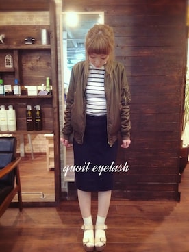 「サンダルに靴下」｜「アイテム（その他トップス）」を使った、yasuhaさん（レディース・151cm）の冬コーディネート