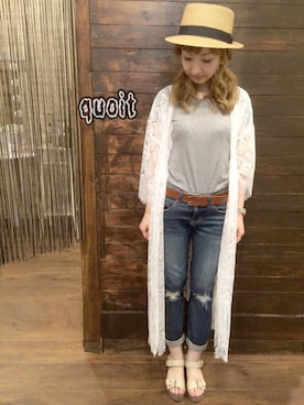 「アイテム（その他トップス）」を使った、yasuhaさん（レディース・151cm）の夏コーディネート