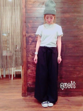 「H&M（エイチ・アンド・エム）のアイテム（アクセサリー）」を使った、yasuhaさん（レディース・151cm）の秋コーディネート