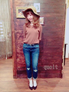 「GLOBAL WORK（グローバルワーク）のアイテム（パンプス）」を使った、yasuhaさん（レディース・151cm）の秋コーディネート