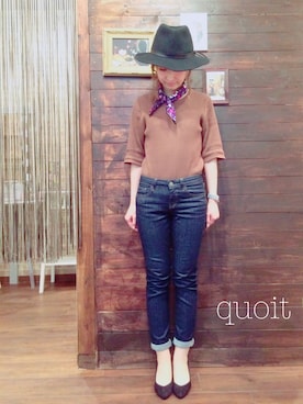 「ANNA SUI（アナスイ）のアイテム」を使った、yasuhaさん（レディース・151cm）の秋コーディネート