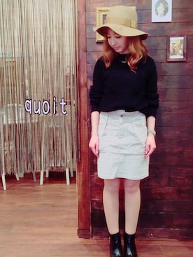 「mystic（ミスティック）のアイテム（スカート）」を使った、yasuhaさん（レディース・151cm）の秋コーディネート