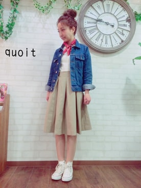 「AG by aquagirl（エージーバイアクアガール）のアイテム」を使った、yasuhaさん（レディース・151cm）の春コーディネート