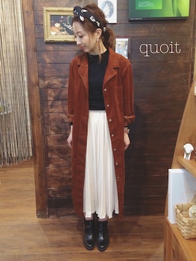 「サロンスタッフ」｜「アイテム（財布/小物）」を使った、yasuhaさん（レディース・151cm）の秋コーディネート