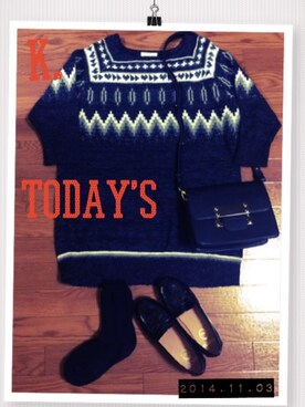 k.さん（レディース・157cm）の秋コーディネート