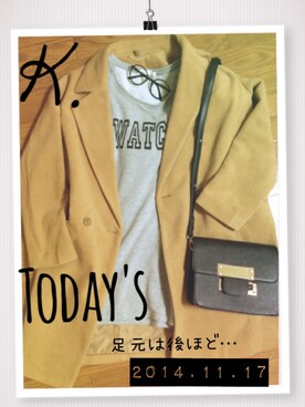 k.さん（レディース・157cm）の秋コーディネート