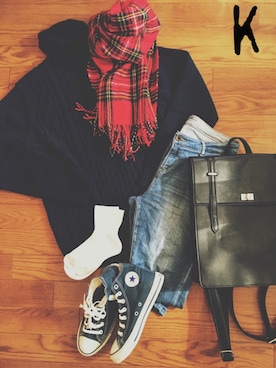 k.さん（レディース・157cm）の冬コーディネート