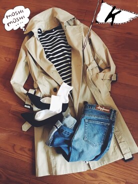 「フレンチカジュアル」｜k.さん（レディース・157cm）の冬コーディネート