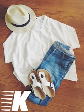 k.さん（レディース・157cm）の夏コーディネート
