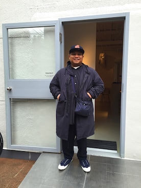 「nonnative（ノンネイティブ）のアイテム（バッグ）」を使った、Mohamed Yusriさん（メンズ・164cm）の冬コーディネート